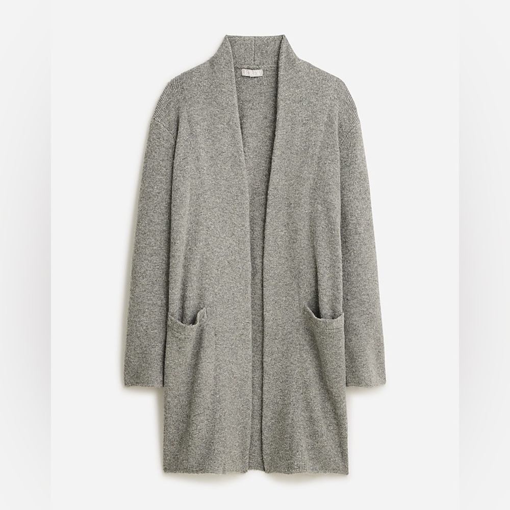 NWT J. Crew Gray Cocoon sweater blazer